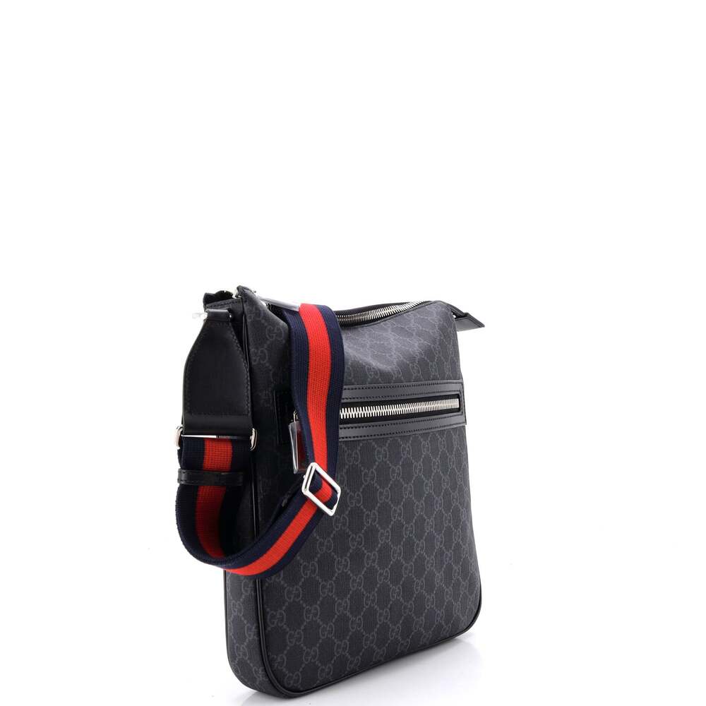 Gucci Web Strap Front Zip Messenger Bag #242111G11B - Picture 2 of 6
